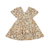 Indigo Dress in Golden Floral