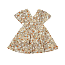  Indigo Dress in Golden Floral
