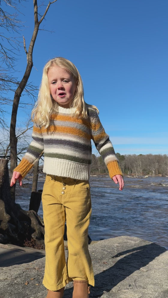 Donna Sweater in Gold Stripe