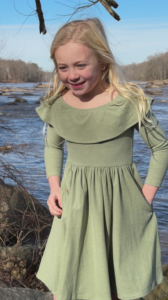 Maelle Dress in Olive
