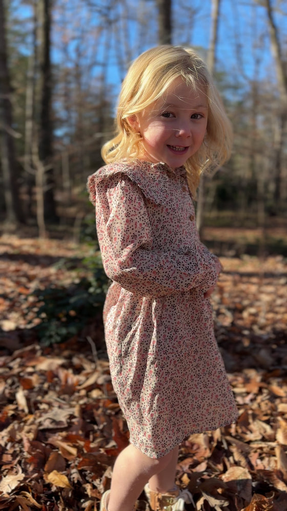 Sylvie Dress in Ivory Floral