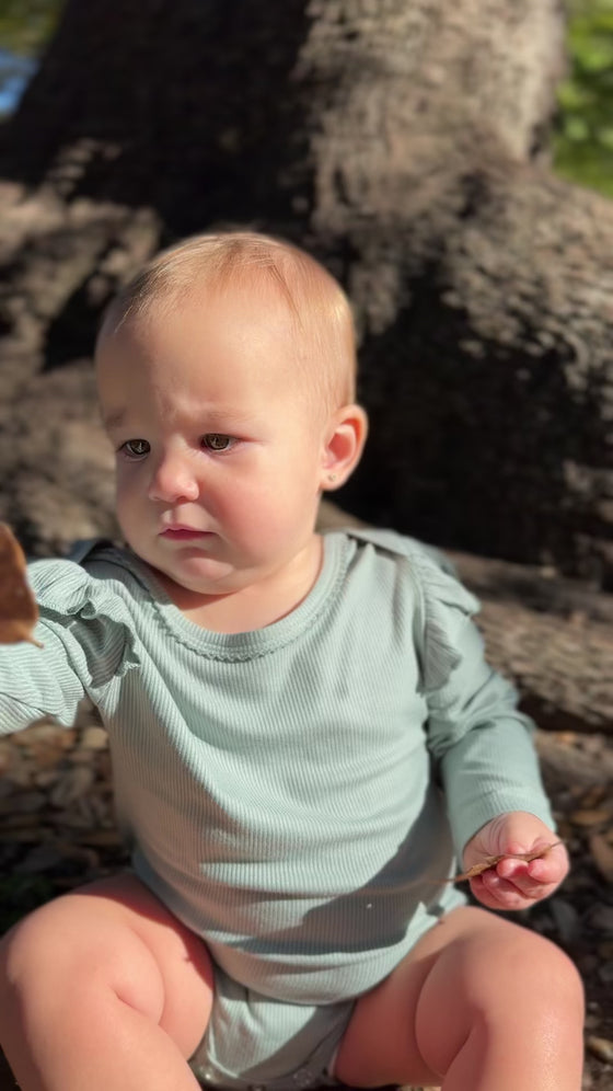 Francie Onesie in Sage