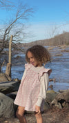 Opal Dress in Pink Embroidery