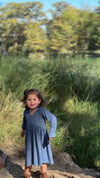 Winnie Dress in Heathered Navy