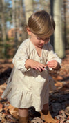 Juniper Dress in Embroidered Ivory