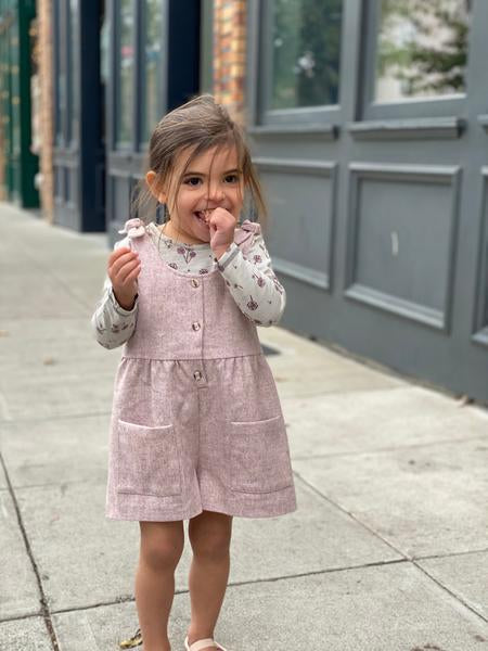 ashley romper in rose