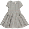 debbie dress in frost plaid