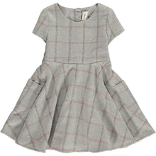  debbie dress in frost plaid
