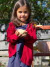 millie cardigan in burgundy
