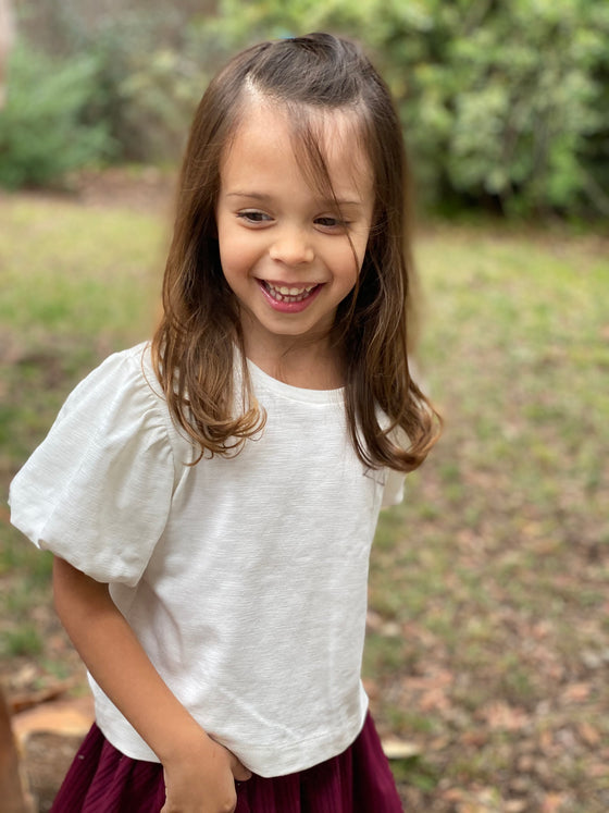kenzie top in ivory