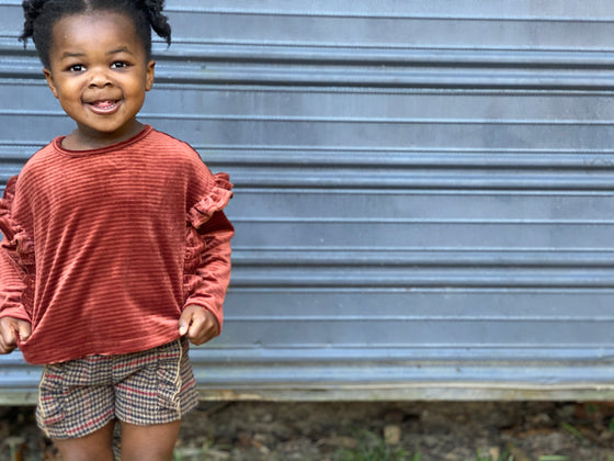 paisley shorts in houndstooth
