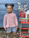 avery blouse in rose floral