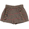 paisley shorts in houndstooth