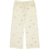 jillian lounge pants in cream snowflake