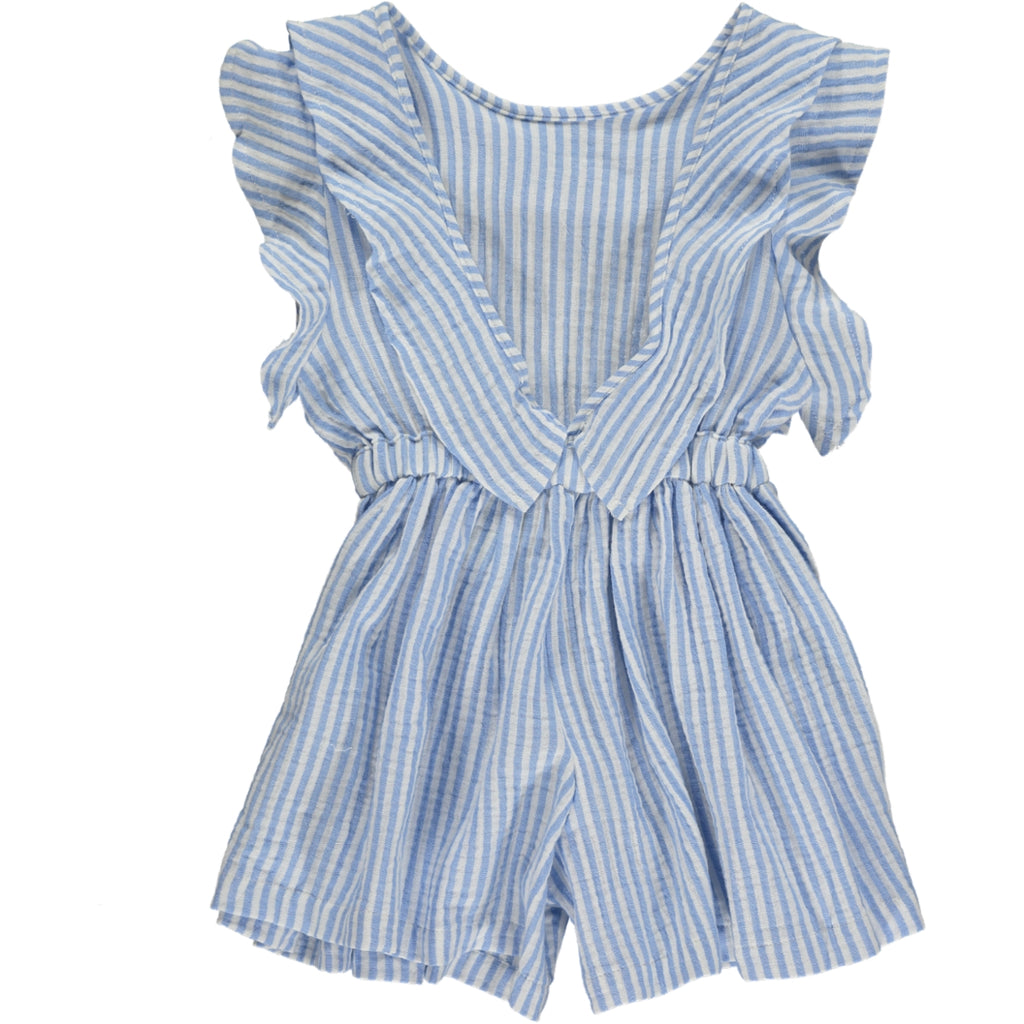 sandy romper in blue stripe – vignette