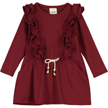 ale dress in burgundy