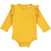 quinn onesie in mustard