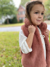 Margo vest in rose