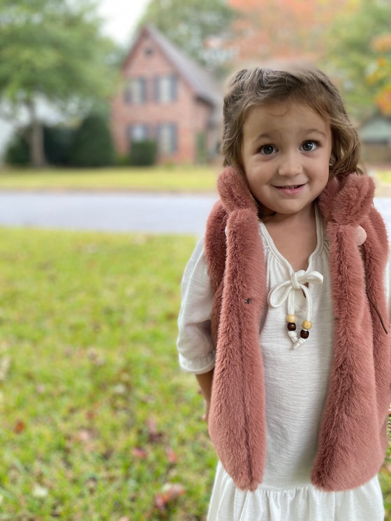 Margo vest in rose