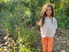 andi twill trouser in pumpkin