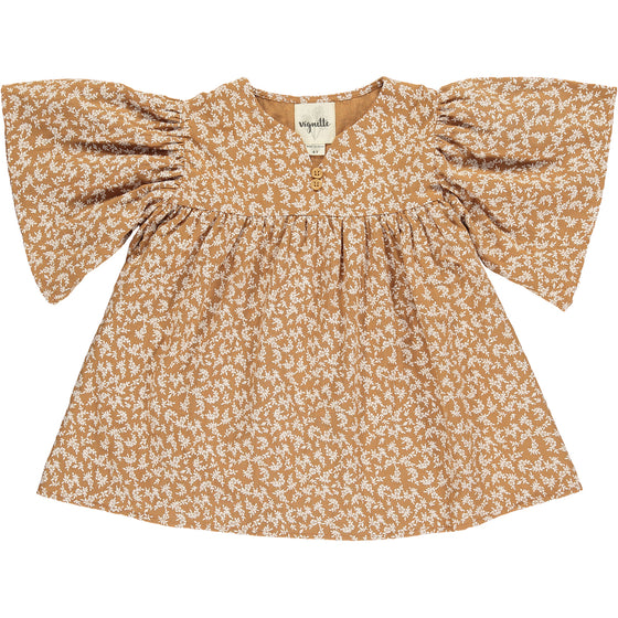 cora blouse in pumpkin bouquet