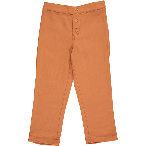andi twill trouser in pumpkin