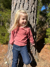 gigi blouse in burgundy dandelion