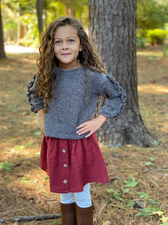 jaycee skirt in rust