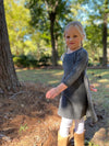 mimi dress in charcoal
