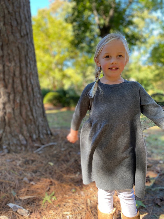 mimi dress in charcoal
