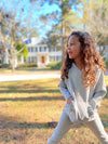polly pants in heather grey