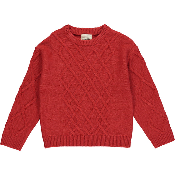 olivia sweater in rust