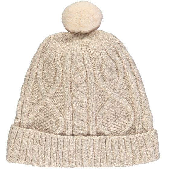 maddy knit hat in oatmeal