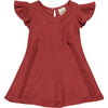 adaline dress in rust