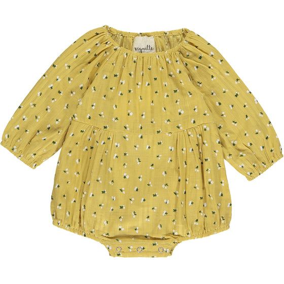 daisy bubble in gold floral