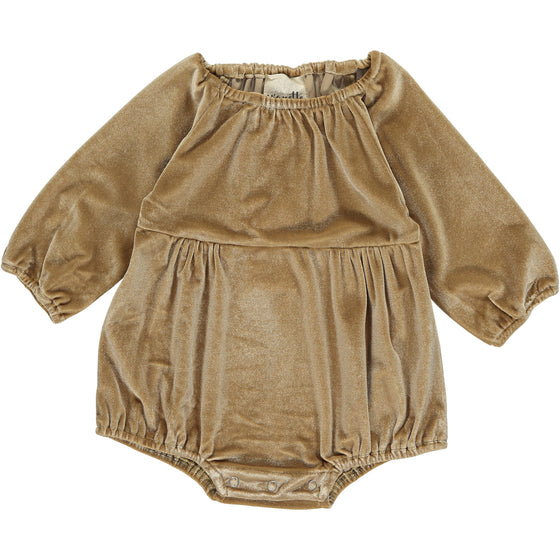 daisy velvet bubble in gold