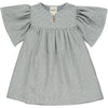cora blouse in blue stripe