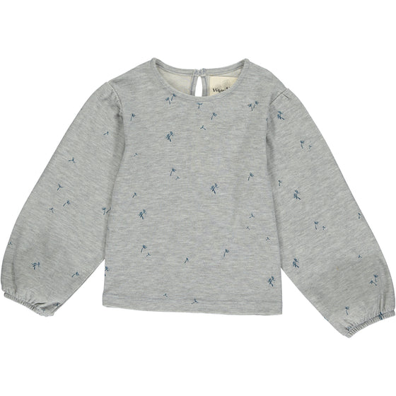 gigi blouse in grey dandelion