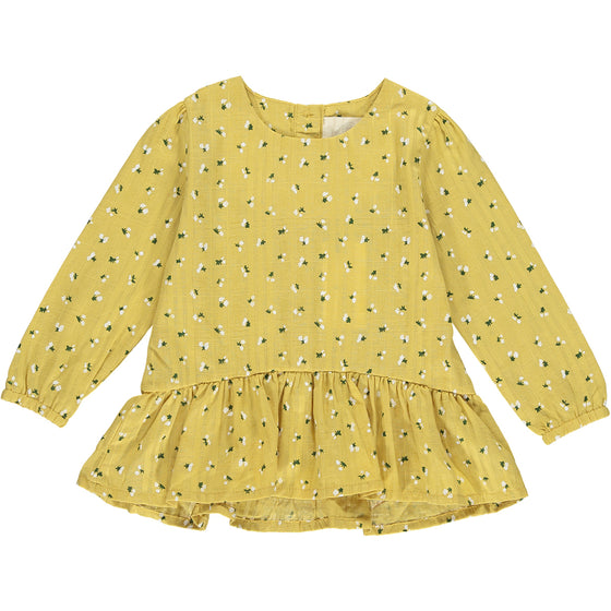valerie blouse in gold flower
