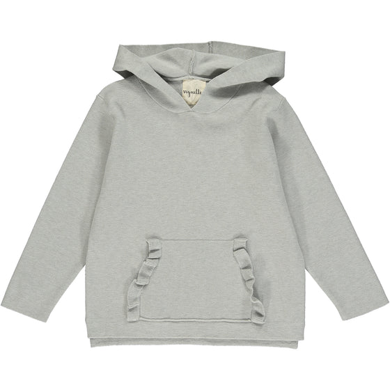 hazle top in heather grey